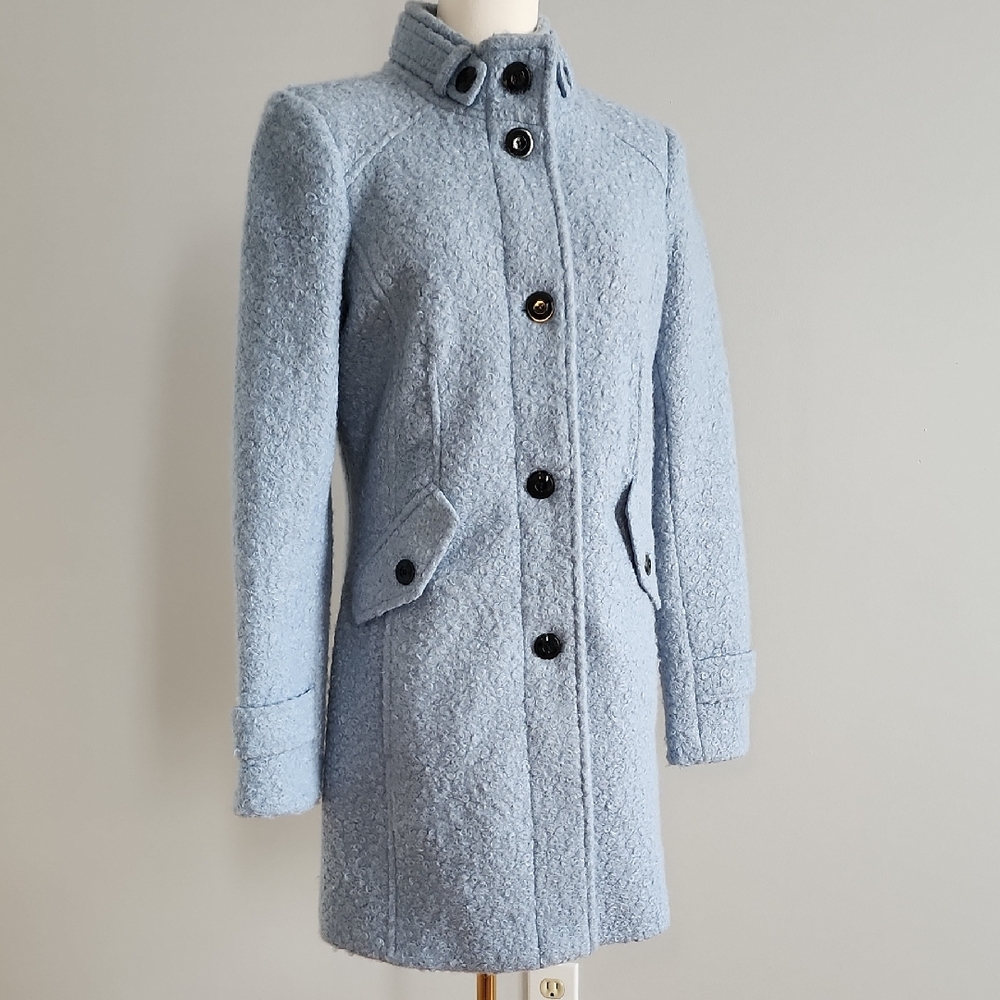 Pea Coat In Light Blue Vintage Look By Maralyn & Me Size M